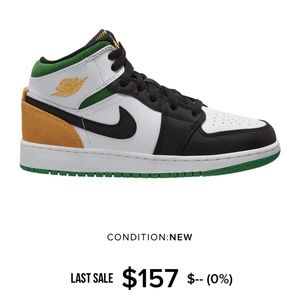 SOLD: Jordan 1 Mid "Oakland" New w/ Box GS 6